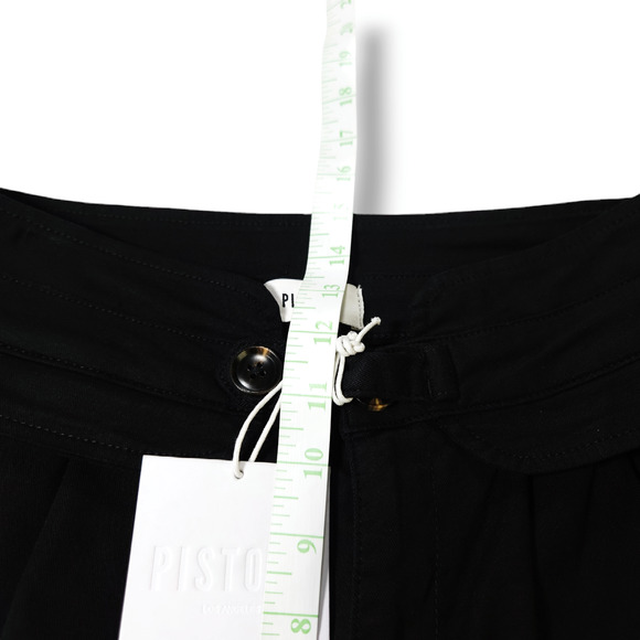 NWT Pistola Kori High Waisted Pleated Trouser Pants Sz. 27x29 Night Shift Black - Picture 7 of 10